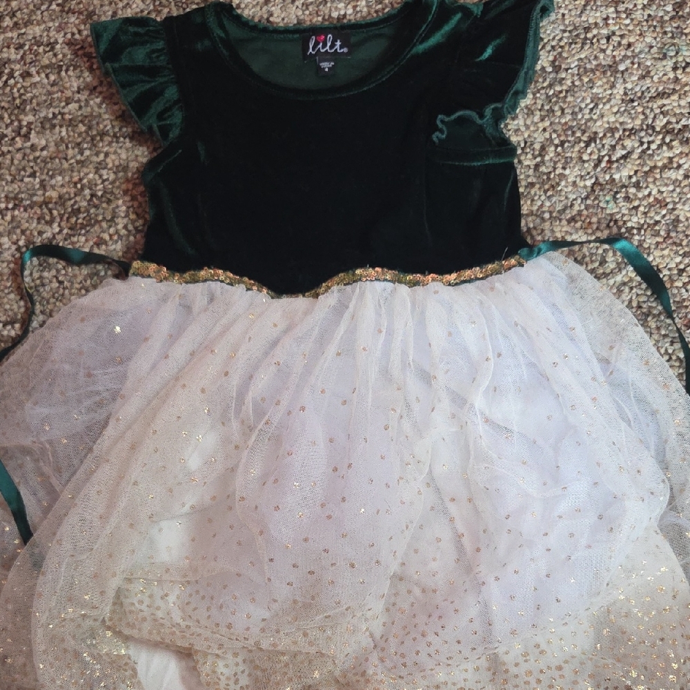 Green and Gold Kids Costume